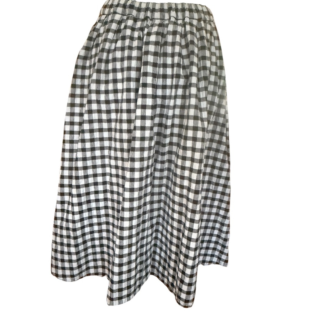 Michael Kors gingham cotton skirt